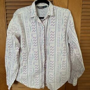 Woolrich women’s Long Sleeve Button Up Shirt size medium vtg